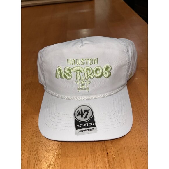 NEW Houston Astros '47 Hitch Adjustable Snapback White Hat MSRP $44.99 - Picture 1 of 4